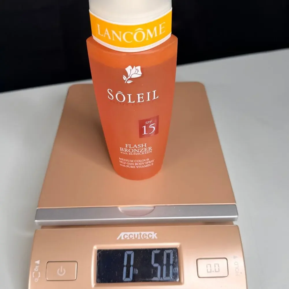 Vintage Lancome Soleil Flash Bronzer SPF 15 Medium Self Tan Spray 4.2 oz HTF